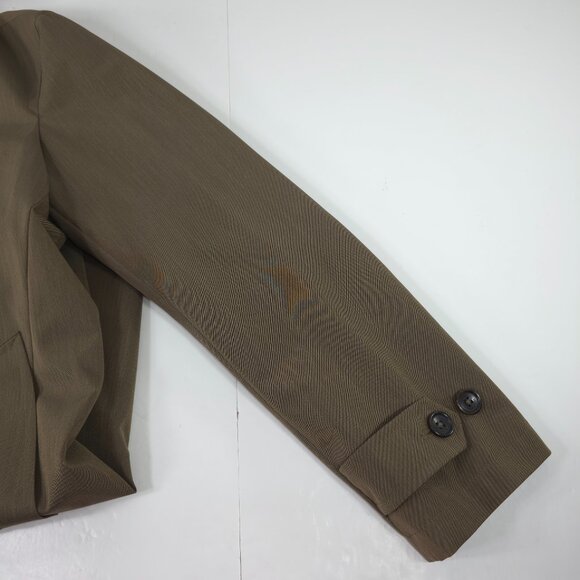MICHAEL KORS BROWN RAIN COAT MEN'S SIZE 46L FOUR BUTTONS POCKETS LINING *EUC* - Picture 10 of 16